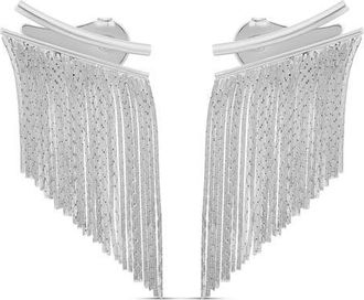 SHYMI Fringe Earrings in Silver at Nordstrom