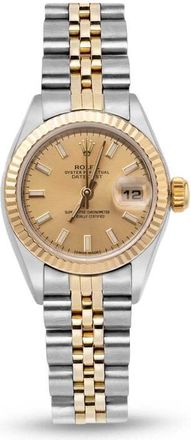 Rolex Pre-owned Rolex Datejust Automatic Chronometer Champagne Dial Ladies Watch 179173 CSJ