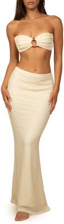 Montce Swim Natalia Cover-Up Maxi Skirt in Bone Crochet at Nordstrom, Size X-Small