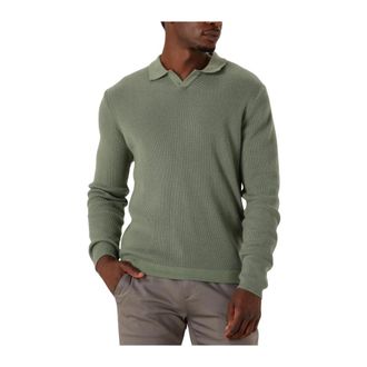 Dstrezzed Dstrezzed, Truien & Vesten, Heren, Groen, XL, Groene Longsleeve Polo voor Heren