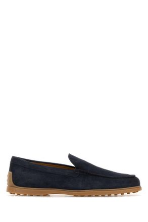 Tod's Tods Navy Blue Suede Loafers