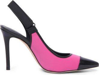 Michael Kors Kourtney Toe Cap Sling Soft Scuba Pumps - Dames - Pumps - Roze - 36 1/2 EU - Schoenen