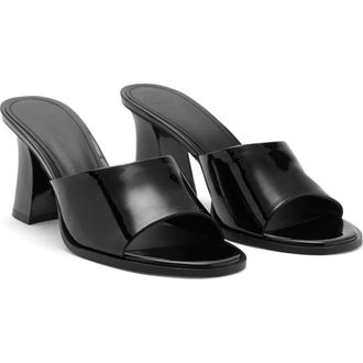 Mango Slide Sandal in Black at Nordstrom, Size 6Us