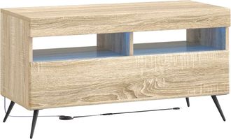 vidaXL Mueble De Tv Led Roble Sonoma Madera De Ingenier&iacute;a Vidaxl