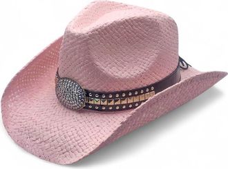 Peter Grimm Womens Gila Drifter - Rhinestone Cowgirl Hat, Pink, One Size