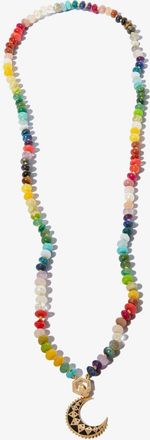 Harwell Godfrey 18K Yellow Gold Rainbow Gemstone Beaded Necklace - Womens - Stone/18kt Yellow Gold