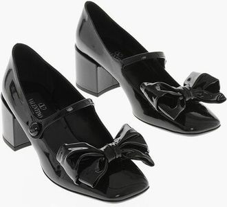 Valentino Mary Jane Patent Pumps with Front Bow 5.5cm Heel size 36,5
