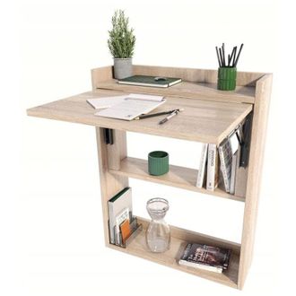 OEM Escritorio De Pared Plegable Sonoma, Estante Para Gabinete, Estante