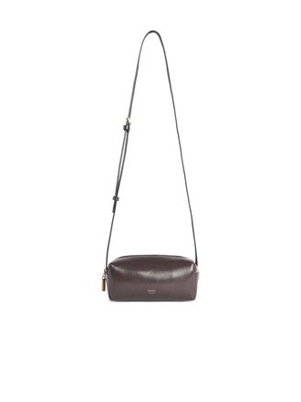 Khaite Brown Lear Kye Mini Crossbody Bag