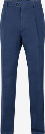Brunello Cucinelli Bundfaltenhose aus Baumwollgabardine Leisure Fit