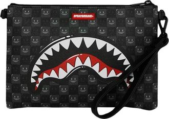 Sprayground Sharks In Paris WTF Bubbly Check Crossover Clutch - Heren - Schoudertassen - Zwart - ONE Size - Tassen