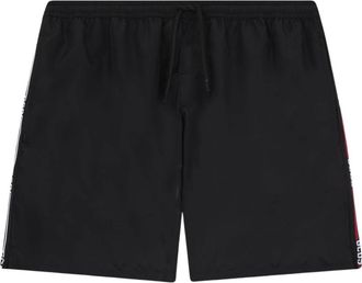 GCDS Logo Tape Short Zwemshorts - Heren - Strandmode - Zwart - XS - Nylon - Badmode