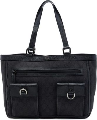 Gucci Pre-owned Gucci GG Denim Abbey D Ring Pocket Tote Ladies SHVQWXDI6PXXXXSN