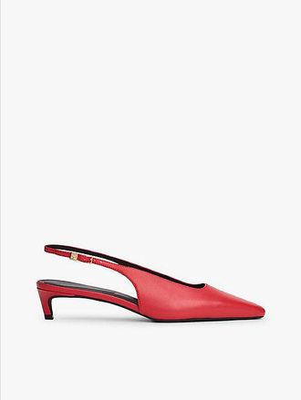 Tommy Hilfiger Zapatos destalonados de piel con tac&oacute;n bajo