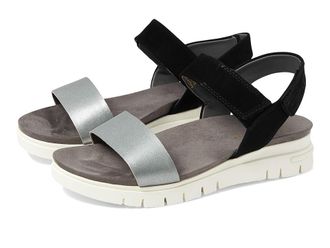 David Tate Goodie Womens Sandals Black Combo : 6 WW (EE), Leather