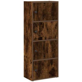vidaXL Vidaxl - Bookcase Smoked Oak 40x24x102 cm Engineered Wood