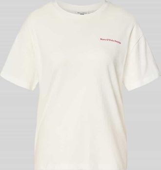 Marc O'Polo Denim Marc OPolo Denim Relaxed Fit T-Shirt aus reiner Baumwolle - Special Drop in Offwhite, Gr&ouml;&szlig;e XS