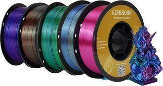 OEM Filamento Para Impresora 3d, Pla Sedoso, Compatibilidad Vers&aacute;til, 5 Kg, Mezcla De Colores Sedosos