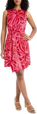 Donna Morgan Sleeveless Asymmetric Minidress in Red/Dark Red at Nordstrom Rack, Size 10