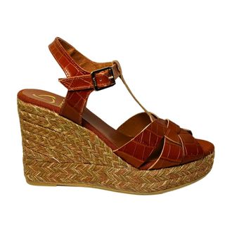 Kanna Wedges, female, Brown, Size: 10 US 20Kv20068 Wedge Sandal