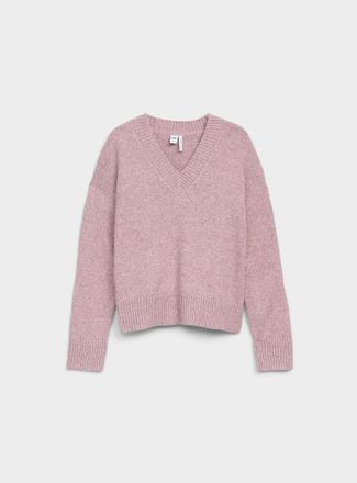 Twik Womens Plush knit V-neck sweater