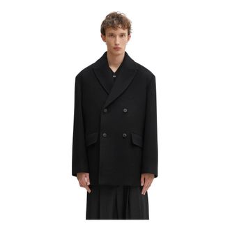 Ader Error Wool Coat - Heren - Jassen - Zwart - Maat: XL Wol