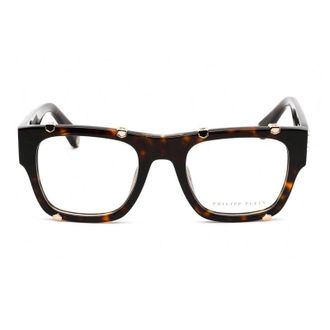 Philipp Plein VPP042W Tortoiseshell Square Full Rim Eyeglasses - Brown