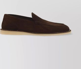 Dolce & Gabbana leather loafers stitched penny strap