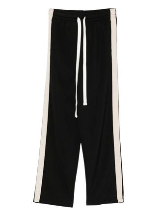 Cole Buxton stripe drawstring trousers - men - Polyester - S - Black