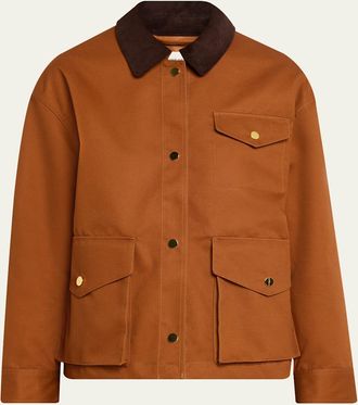 Officine G&eacute;n&eacute;rale Yolande Technical Cotton Barn Jacket