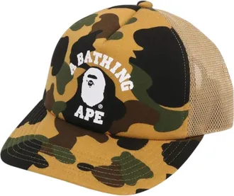 A Bathing Ape 1st Camo College Mesh Cap Yellow 1L80-180-001-YELLOW