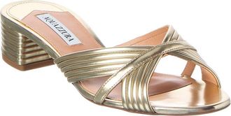 Aquazzura Sudance 35 Leather Sandal