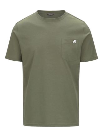 K-Way patch-pocket cotton T-shirt - men - Cotton - M - Green