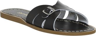 Salt-Water Womens Classic Slides Sandal In Black
