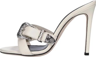 PARIS TEXAS Leren Mules - Dames - Muiltjes - Beige - 38 1/2 EU - Leer - Schoenen