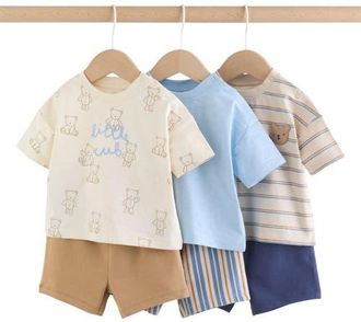 Next 6-Pack Tees & Shorts Set in Blue at Nordstrom, Size Newborn