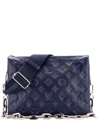 Louis Vuitton Coussin Bag Monogram Embossed Lambskin Leather Pm (Authentic Pre-Loved)