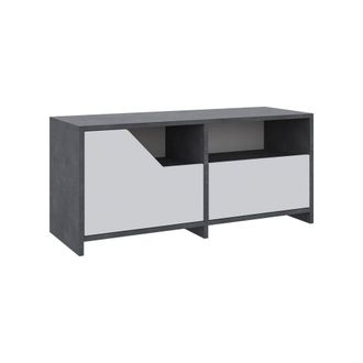 Dmora Zapatero Berto, Mueble Para 8 Pares, 2 Estantes, 2 Puertas, 105x37x47h Cm Gris