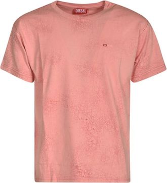 Diesel T-shirts en Polos - Heren - T-shirts - Roze - XL - Tops