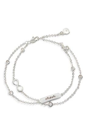 Alex and Ani Mom Infinity Chain Bracelet, Adjustable in Silver at Nordstrom