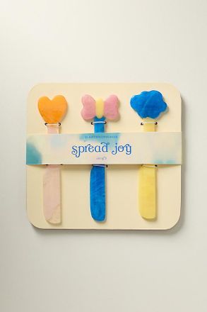 Anthropologie Lane Resin Cheese Knives, Set of 3