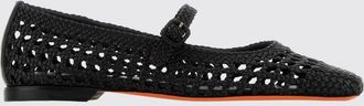 Santoni Ballerina Luce in pelle intrecciata e traforata