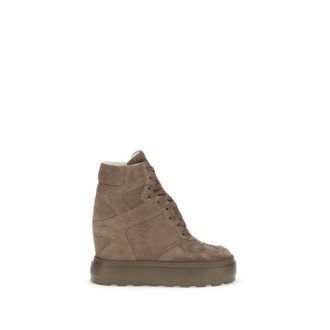 Casadei Beige Calf Leather Bos Taurus Womens Sneakers