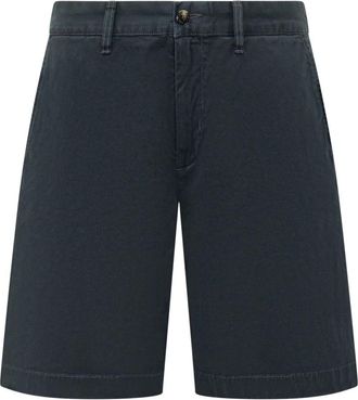 Woolrich Twill Chino Short GD - Heren - Korte Broeken - Blauw - W31 - Katoen - Korte Broeken