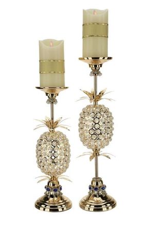Mark Roberts Pineapple Jewel Candleholder, Set of 2 in Gold at Nordstrom