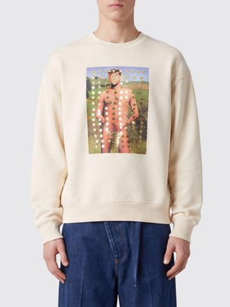J.W.Anderson Relaxed Fit Graphic Print Jumper in Cotton with Crew Neck