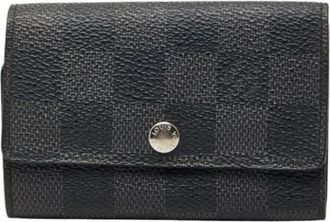 Louis Vuitton Pre-owned Damier Graphite Sleuteletui - Dames - Vintage Accessoires - Zwart - ONE Size - Leer - Vintage
