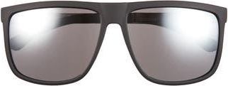 Vince Camuto Rectangular Sunglasses in Matte Black at Nordstrom Rack