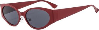Generic Vacation Men Outdoor Sunglasses Sports Women Driving Shopping Sun Glasses(Red)