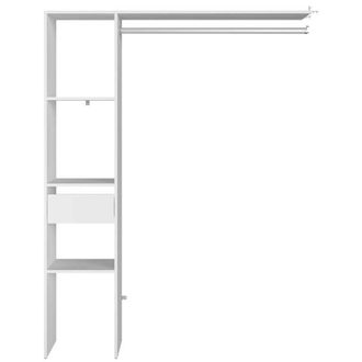 Concept Usine Vestidor Elys&eacute;e 3 estantes + 1 caj&oacute;n + 1 armario de dise&ntilde;o